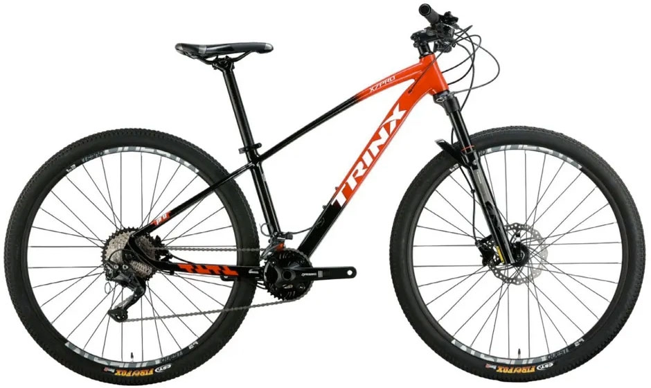  Велосипед TRINX 29" Х7 Pro рама 19", черный/красный-белый *