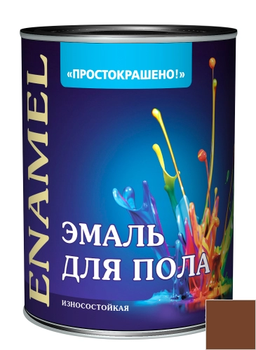  Эмаль ПФ-266 д/пола ПРОСТОКРАШЕНО  желто-кор  0,9кг 
