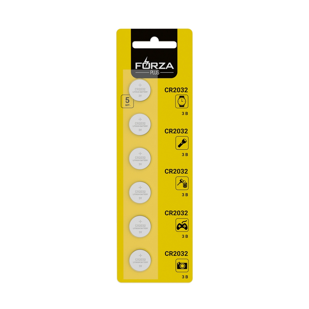  Батарейка литиевая  CR2032 Forza /917-125/ 