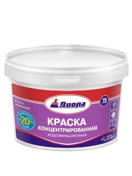  Краска в/эм концентр. Д-78  3,0кг  СУПЕРБЕЛАЯ