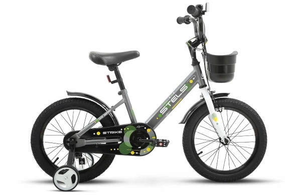  Велосипед детский STELS 16" Strike, рама 9,6", серый /LU098882/