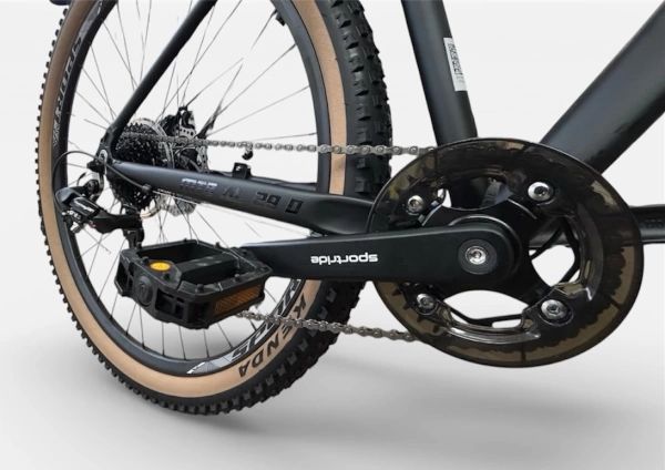  Велосипед SPORTRIDE MTB AL 29 D (8 ск., рост 17") черный мат 2026