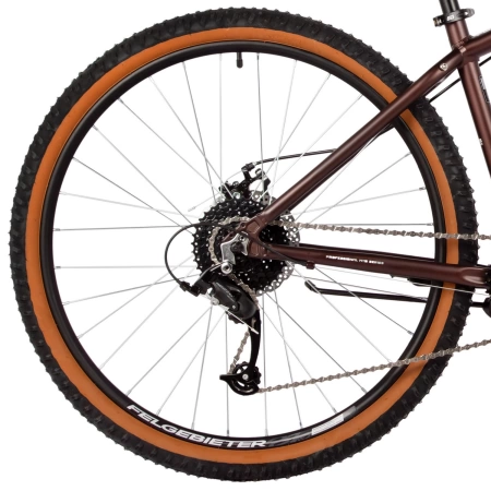  Велосипед FOXX MERIDIAN 27,5" коричневый, алюминий, рама 16" (2025)